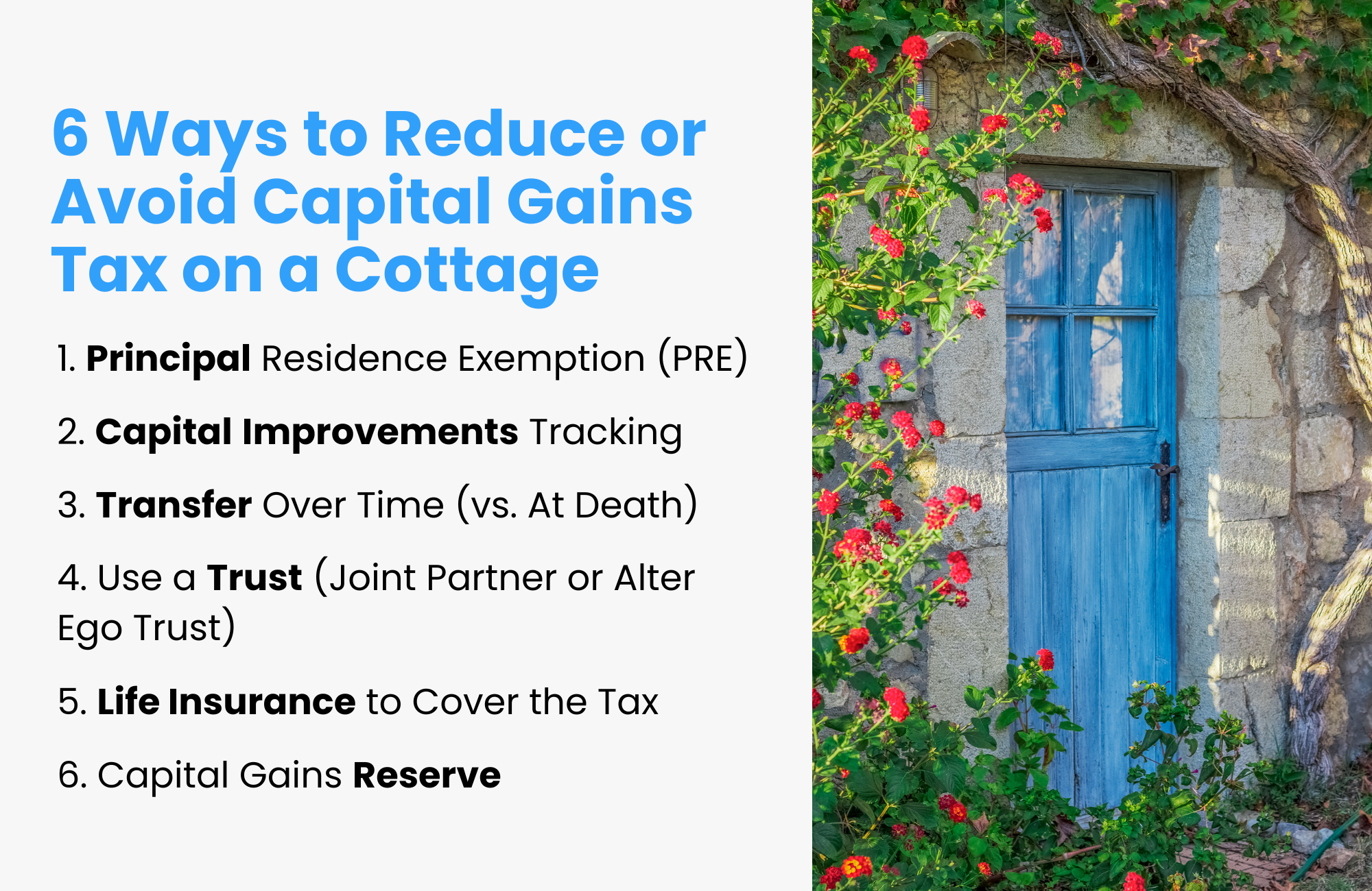 6 Ways to Reduce, Spread Out, or Avoid Capital Gains Tax on a Cottage
