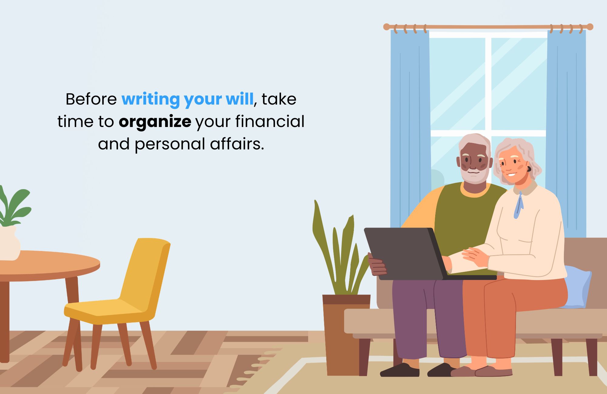 What should I do before I write my will?